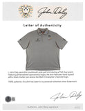 John Daly Authentic Signed Match Worn Grey Loudmouth Shirt BAS #BK84748