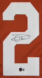 Texas Earl Thomas Authentic Signed Burnt Orange Pro Style Jersey BAS Witnessed