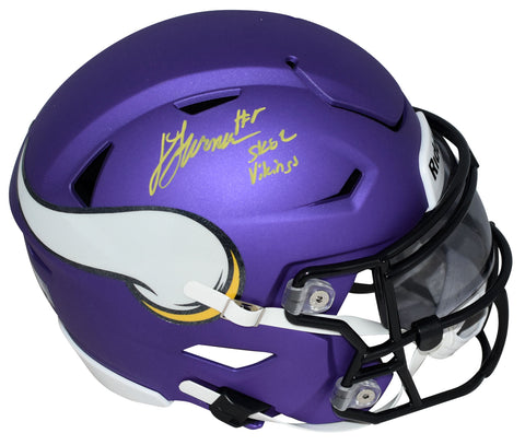 DALLAS TURNER AUTOGRAPHED MINNESOTA VIKINGS SPEEDFLEX MIDI HELMET BECKETT