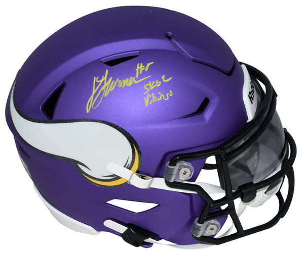 DALLAS TURNER AUTOGRAPHED MINNESOTA VIKINGS SPEEDFLEX MIDI HELMET BECKETT