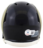 Rams Kurt Warner Signed 2000-16 TB Speed Mini Helmet W/ Case BAS Witnessed