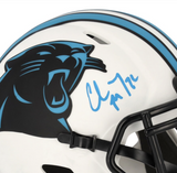 CHRISTIAN McCAFFREY Autographed Panthers Lunar Eclipse Mini Helmet FANATICS