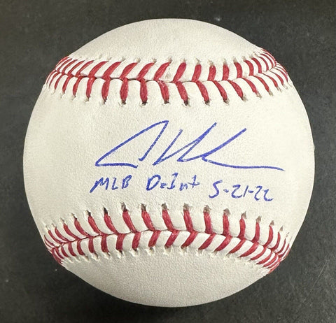 Adley Rutschman Signed Official MLB Debut Baseball Orioles Rookie Auto Fanatics