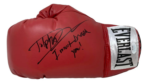 Dolph Lundgren Signed Left Everlast Boxing Glove I Must Break You Inscr JSA ITP
