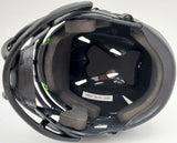 Russell Wilson Signed Eclipse Black Seahawks Speed Mini Helmet In Green RW Holo