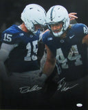 Drew Allar/Tyler Warren Dual-Autographed 16x20 Photo Penn State JSA 195670
