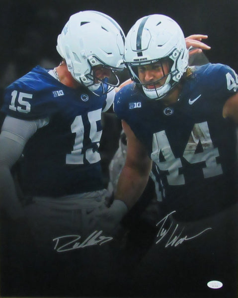 Drew Allar/Tyler Warren Dual-Autographed 16x20 Photo Penn State JSA 195670