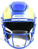 Marshall Faulk Autographed Rams F/S Speed Flex Helmet - Beckett W Hologram