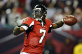 Michael Vick Signed Atlanta Falcons Red Jersey (JSA COA) 4xPro Bowl Q.B.