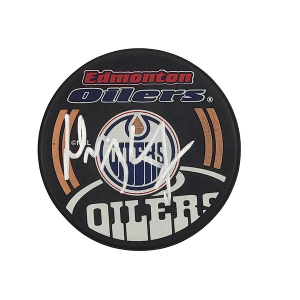 Wayne Gretzky Autographed Edmonton Oilers Logo Hockey Puck Beckett