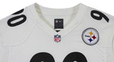Steelers T.J. Watt Authentic Signed White Nike Game Jersey BAS Witnessed