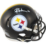 Roman Wilson Autographed Pittsburgh Steelers Mini Helmet Beckett Witness 53687