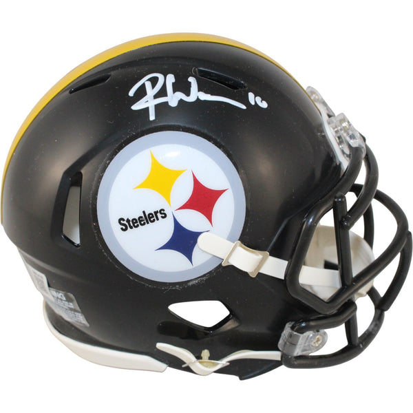 Roman Wilson Autographed Pittsburgh Steelers Mini Helmet Beckett Witness 53687