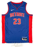 JADEN IVEY Autographed Detroit Pistons Blue Nike Swingman Jersey PANINI