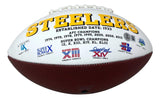 James Harrison Signed Pittsburgh Steelers Logo Football BAS ITP