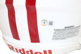 Watt Brothers Combo Signed Authentic Wisconsin Badgers Speed Helmet BAS 39789