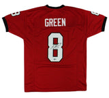 AJ Green Signed Framed Georgia Red Jersey