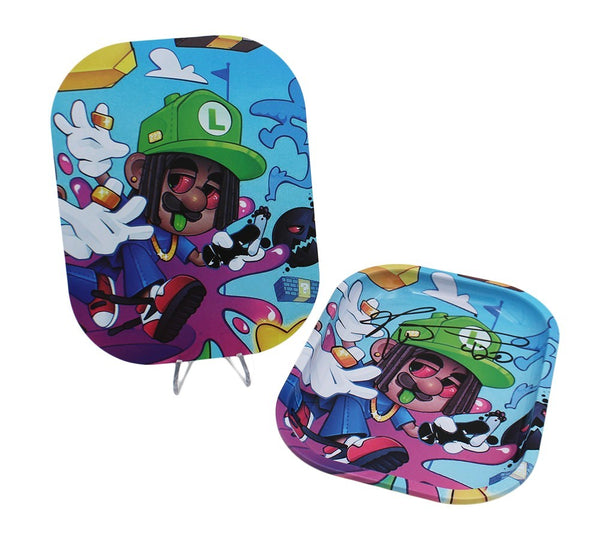 Ricky Williams Signed 5" x 7" Luigi Tray with "420" Inscrption