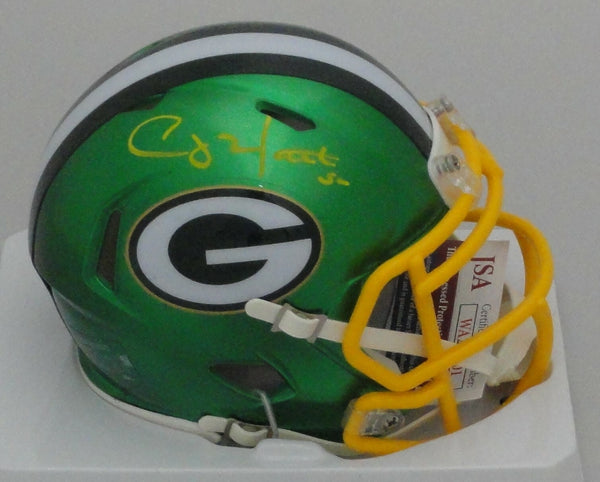 Packers SB Champ CLAY MATTHEWS Signed Riddell FLASH Speed Mini Helmet AUTO - JSA