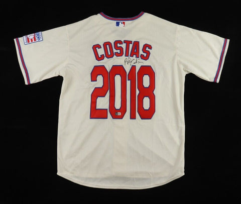 Bob Costas Signed Hall of Fame Jersey (Beckett) NBC Sports Broadcaster 1980-2019