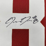 FRAMED Autographed/Signed JOSH JACOBS 33x42 Alabama Red College Jersey BAS COA