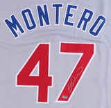 Miguel Montero Signed Chicago Cubs Jersey (Schwartz) 2016 World Champion Catcher