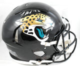 Travis Hunter Autographed Jaguars F/S Speed Authentic Helmet - Beckett W Holo