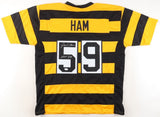 Jack Ham Signed Pittsburgh Steelers Bumble Bee Jersey Inscribed "HOF 88" (JSA)