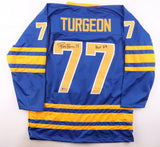 Pierre Turgeon Signed Buffalo Sabres Jersey (Beckett) Hall of Fame 2023 / Center