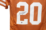 Earl Campbell Autographed/Signed College Style Orange Jersey BAS 40097