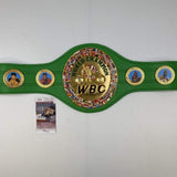 Autographed/Signed Mike Tyson WBC Green Boxing Replica Championship Belt JSA COA