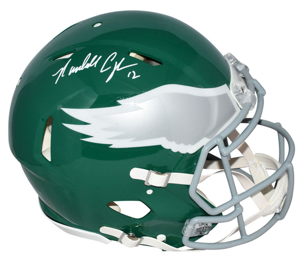 RANDALL CUNNINGHAM SIGNED PHILADELPHIA EAGLES SPEED AUTHENTIC HELMET BECKETT