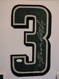FRAMED PHILADELPHIA EAGLES NOLAN SMITH JR AUTOGRAPHED SIGNED JERSEY JSA COA