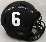 DEVONTA SMITH AUTOGRAPHED ALABAMA ECLIPSE FULL SIZE HELMET SMITTY BECKETT 191974