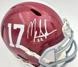 MARK INGRAM AUTOGRAPHED ALABAMA CRIMSON TIDE SPEED MINI HELMET BECKETT 185832
