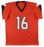 Troy Franklin Signed Denver Broncos Jersey (Beckett) 2024 Rnd Pk Oregon Duck/ WR