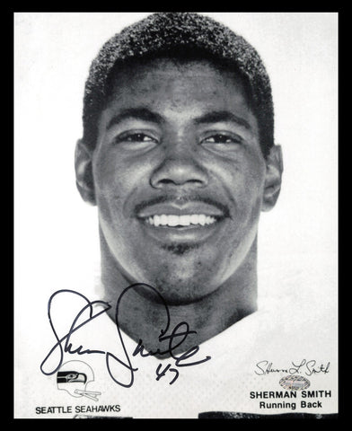 Sherman Smith Autographed Signed 8x10 Photo Seattle Seahawks MCS Holo #63211