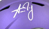 Aaron Jones Autographed Minnesota Vikings F/S Speed Helmet - Beckett W Hologram