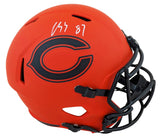 Bears Luther Burden III Signed Rave Full Size Speed Rep Helmet W/ Case BAS Wit