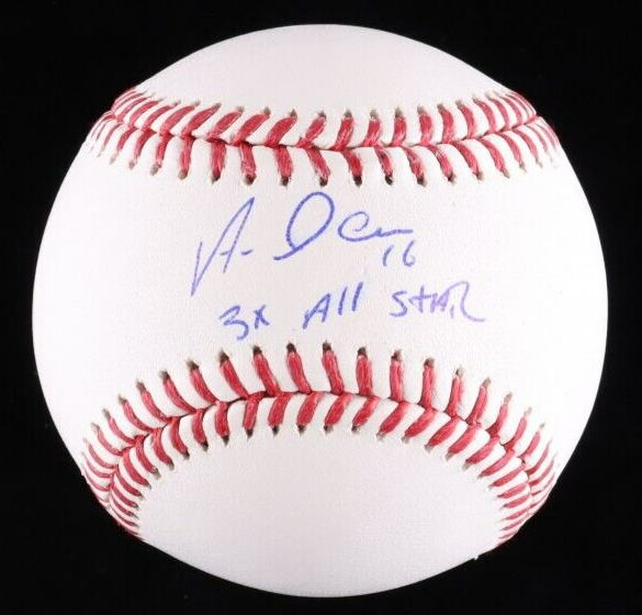 Aramis Ramirez Signed OML Baseball Inscribed 3X All Star (Schwartz) Chicago Cubs