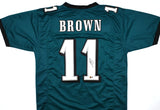 A.J. Brown Autographed Green Pro Style Jersey - Beckett W Hologram *Black R1