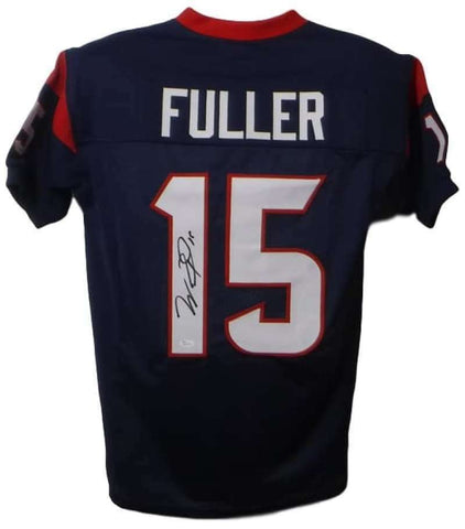 Will Fuller Autographed/Signed Pro Style Blue XL Jersey JSA 16930