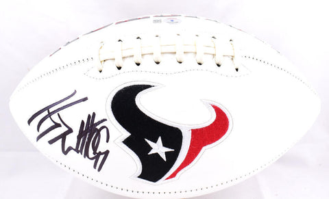 JJ Watt Autographed Houston Texans Logo Football-Beckett W Hologram *Black