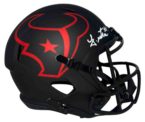 JOHN METCHIE III SIGNED HOUSTON TEXANS ECLIPSE FULL SIZE SPEED HELMET BECKETT