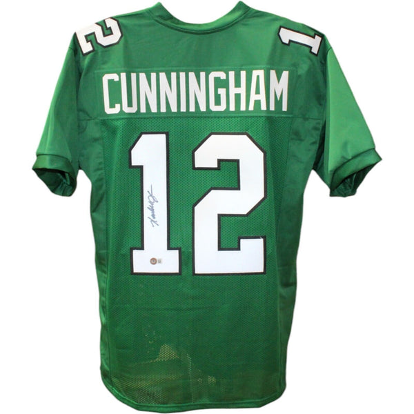 Randall Cunningham Autographed/Signed Green Pro Style Jersey BAS 30339