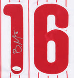 Brandon Marsh Signed Philidelphia Phillies Pinstripe Jersey (JSA) Outfielder