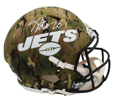Breece Hall Signed New York Jets Speed Authentic Camo NFL Helmet