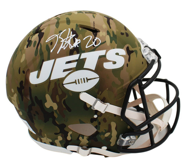Breece Hall Signed New York Jets Speed Authentic Camo NFL Helmet