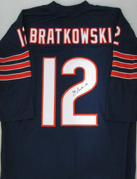 Bears quarterback ZEKE BRATKOWSKI Signed Custom Blue Jersey AUTO