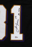 Jamal Lewis Signed Baltimore Custom Black Jersey with "2K Rusher" Inscription